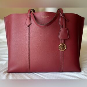 Tory Burch Women's Perry Triple Compartment Tote - DEEP RED